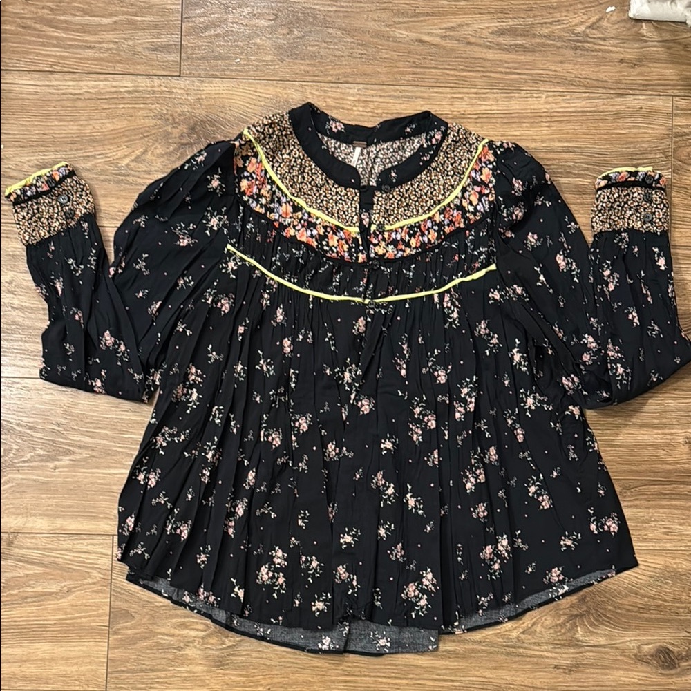 Free people floral Paloma Blouse